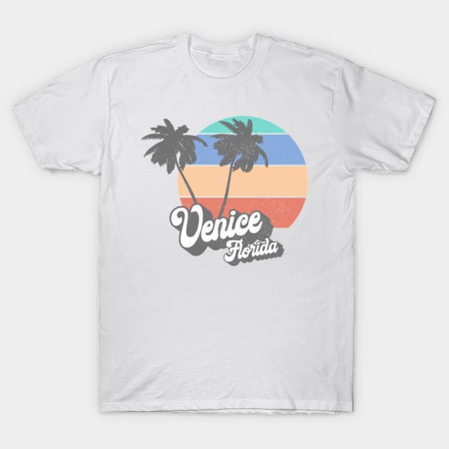 Retro Venice Florida FL Vintage Beach Surf T-Shirt by Jayden Forster